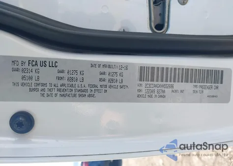 2017 Chrysler 300 Limited from USA, damaged, VIN 2C3CCAAGXHH552686